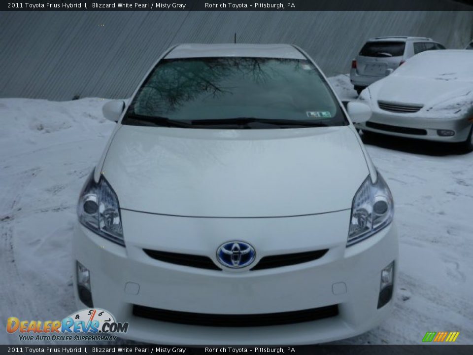 2011 Toyota Prius Hybrid II Blizzard White Pearl / Misty Gray Photo #18