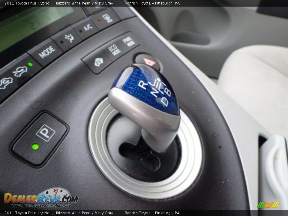 2011 Toyota Prius Hybrid II Blizzard White Pearl / Misty Gray Photo #21