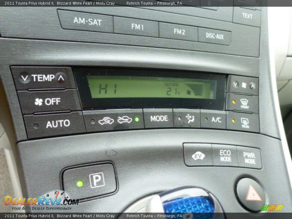 2011 Toyota Prius Hybrid II Blizzard White Pearl / Misty Gray Photo #24