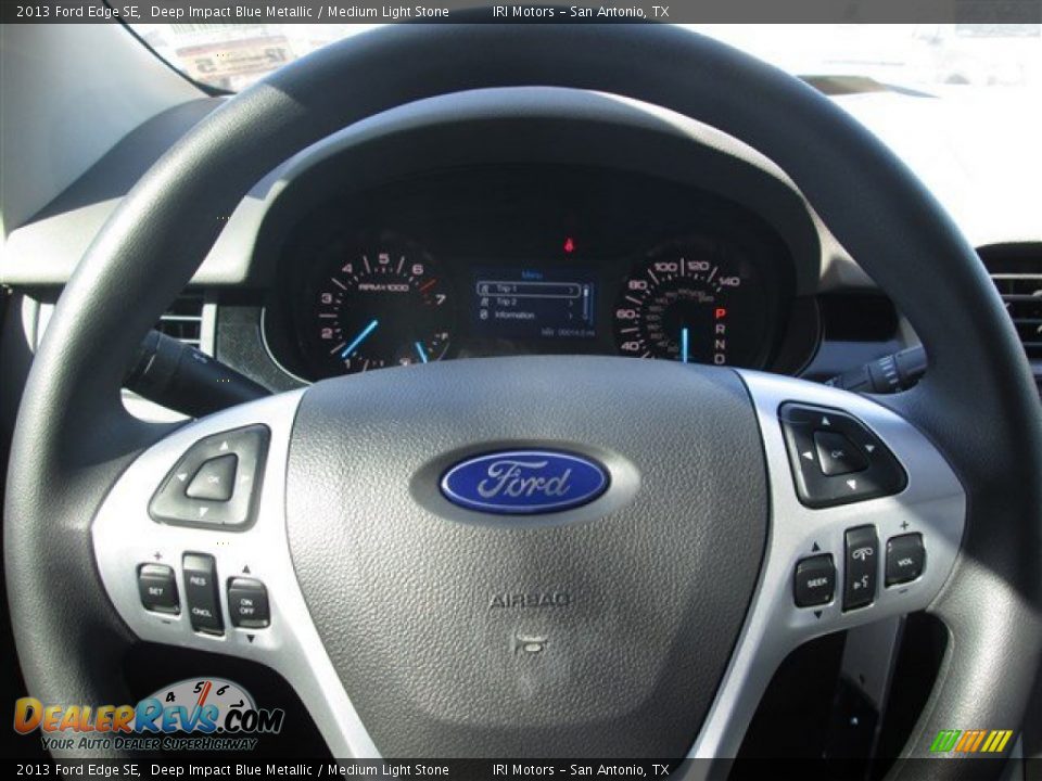 2013 Ford Edge SE Deep Impact Blue Metallic / Medium Light Stone Photo #8