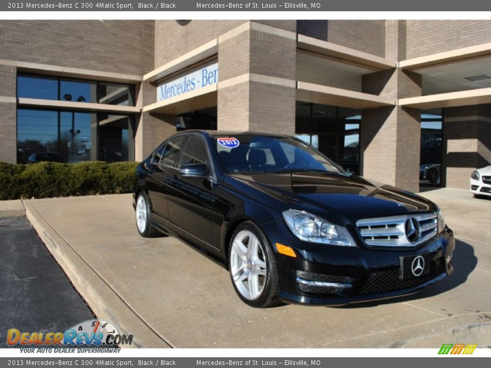 2013 Mercedes-Benz C 300 4Matic Sport Black / Black Photo #1