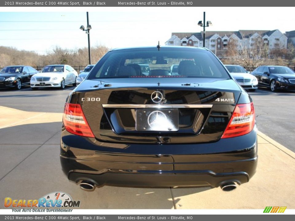 2013 Mercedes-Benz C 300 4Matic Sport Black / Black Photo #3