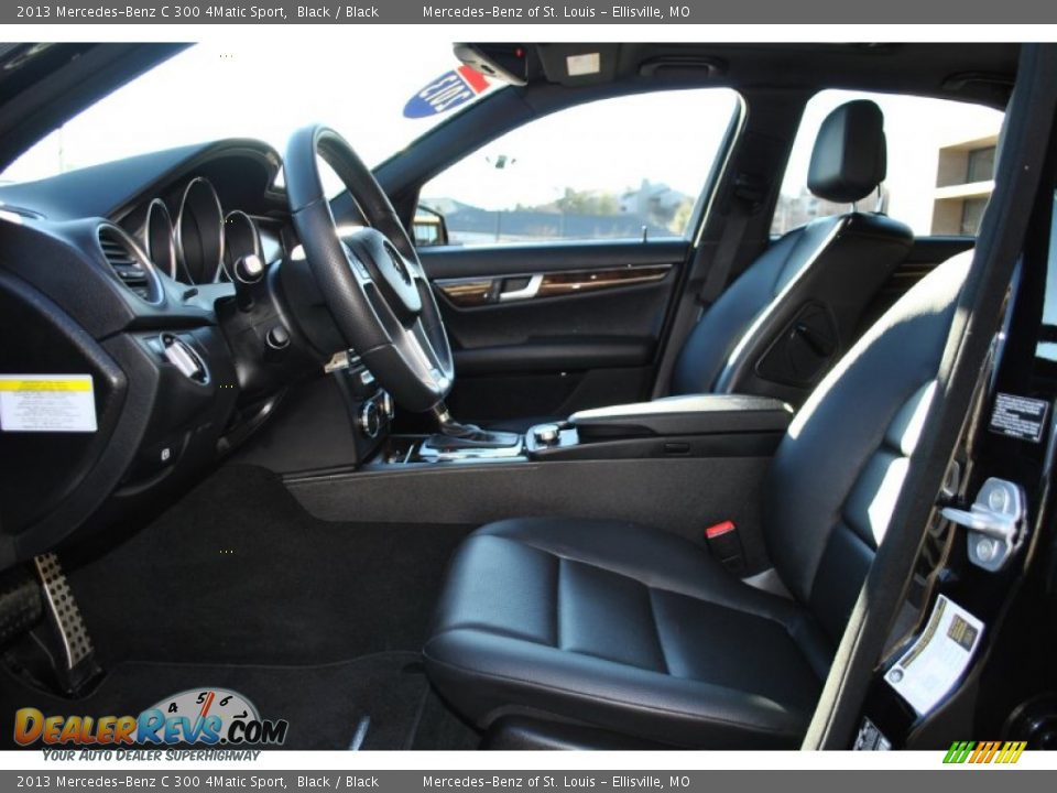 2013 Mercedes-Benz C 300 4Matic Sport Black / Black Photo #6