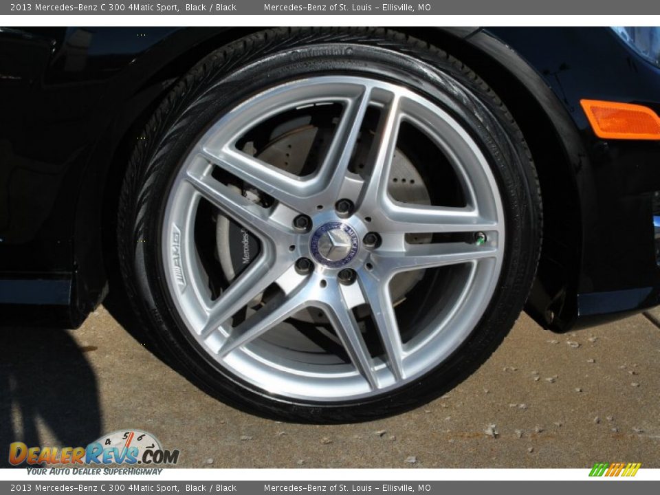 2013 Mercedes-Benz C 300 4Matic Sport Black / Black Photo #7