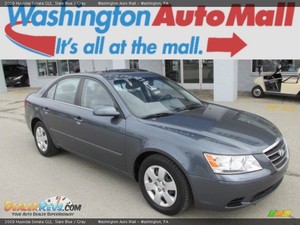 2009 Hyundai Sonata GLS Slate Blue / Gray Photo #1