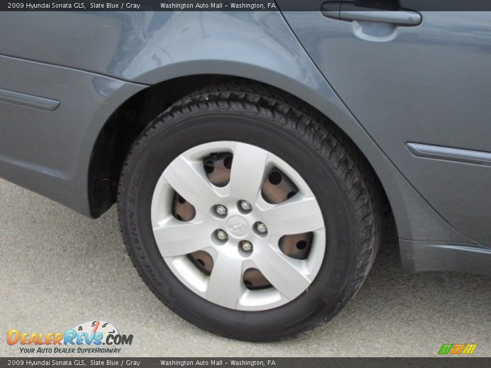 2009 Hyundai Sonata GLS Slate Blue / Gray Photo #3