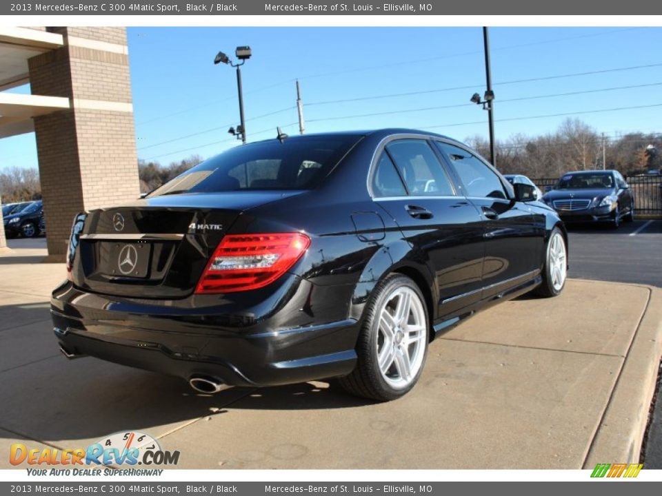 2013 Mercedes-Benz C 300 4Matic Sport Black / Black Photo #10