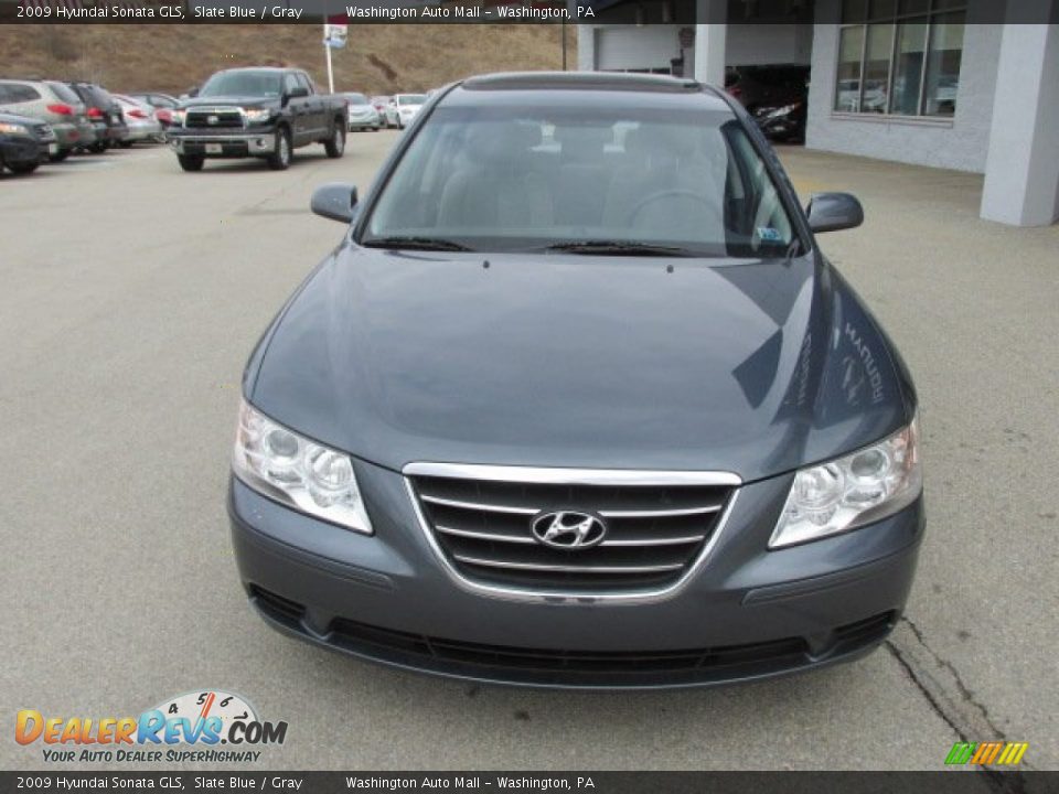 2009 Hyundai Sonata GLS Slate Blue / Gray Photo #5
