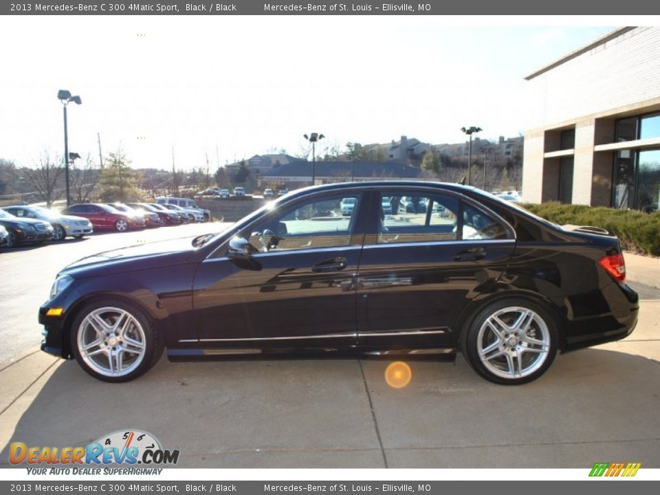 2013 Mercedes-Benz C 300 4Matic Sport Black / Black Photo #12
