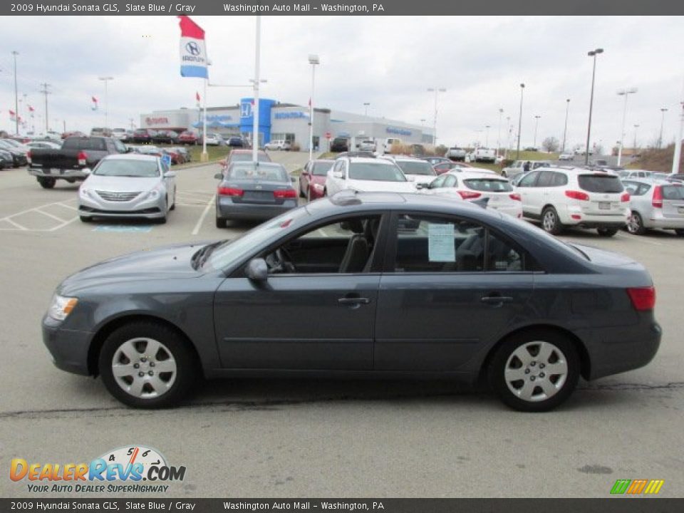 2009 Hyundai Sonata GLS Slate Blue / Gray Photo #7