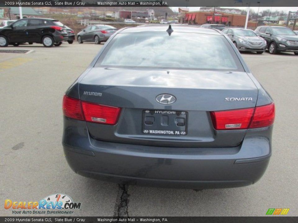 2009 Hyundai Sonata GLS Slate Blue / Gray Photo #9