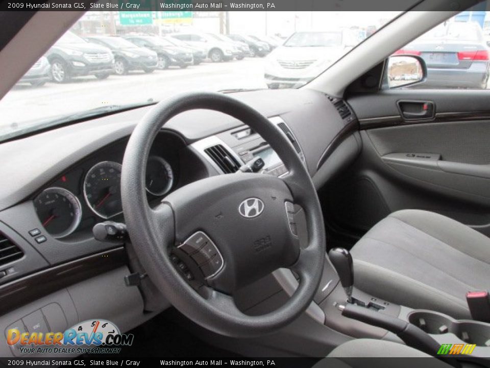 2009 Hyundai Sonata GLS Slate Blue / Gray Photo #11