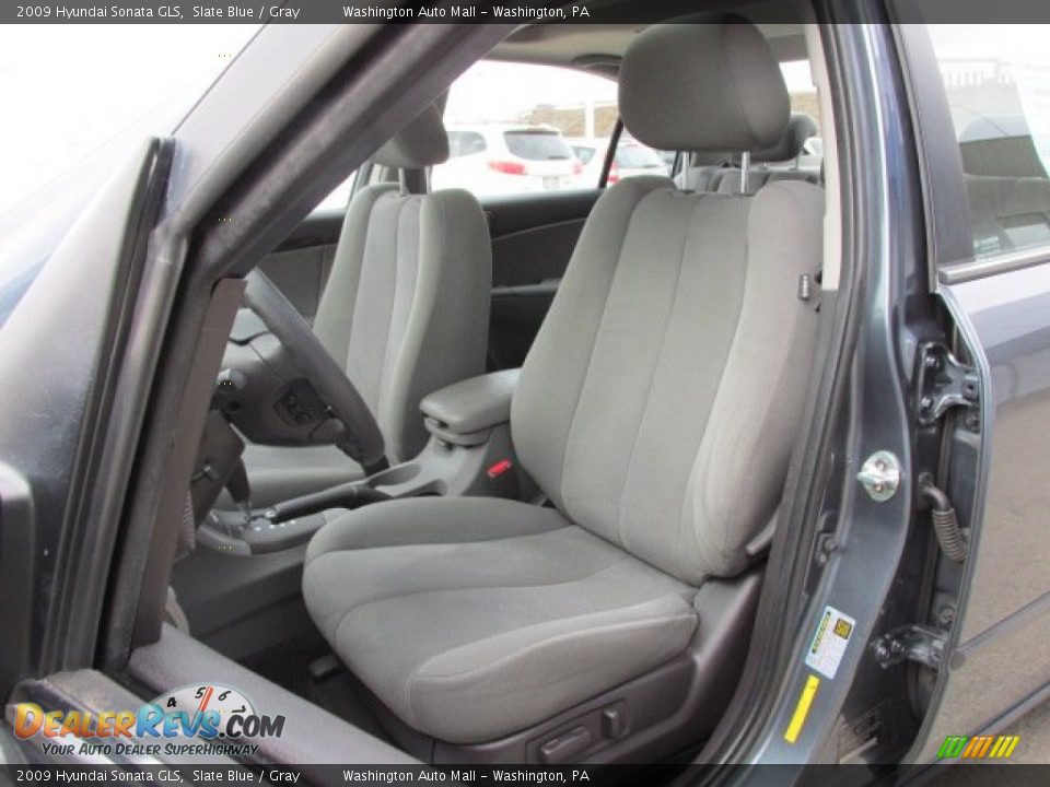 2009 Hyundai Sonata GLS Slate Blue / Gray Photo #12