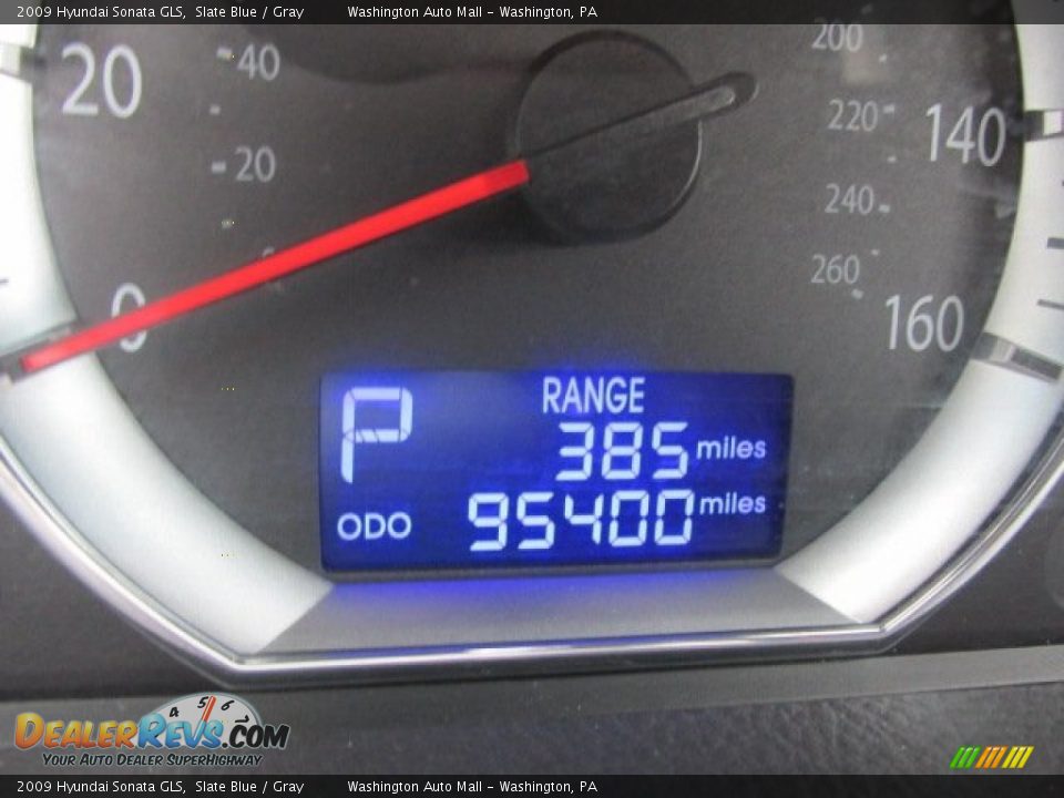 2009 Hyundai Sonata GLS Slate Blue / Gray Photo #20