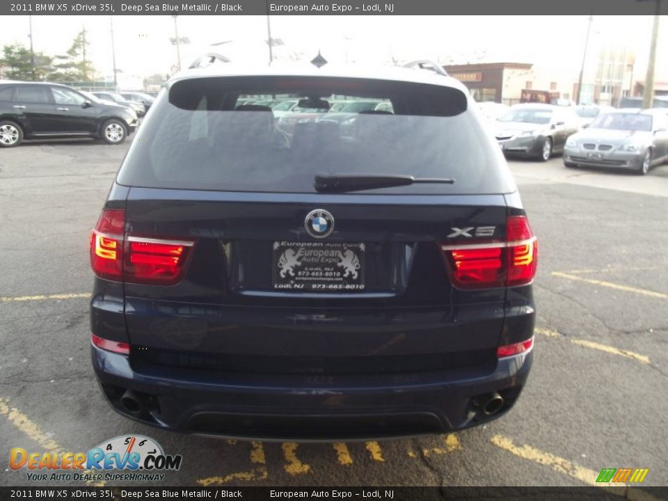2011 BMW X5 xDrive 35i Deep Sea Blue Metallic / Black Photo #6