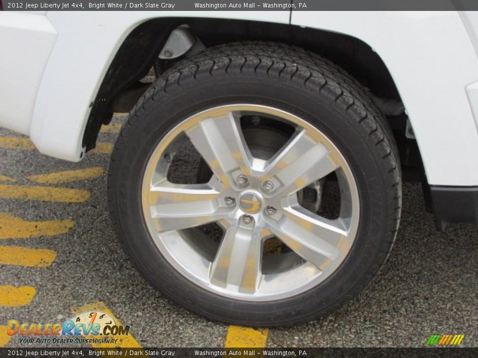 2012 Jeep Liberty Jet 4x4 Bright White / Dark Slate Gray Photo #3