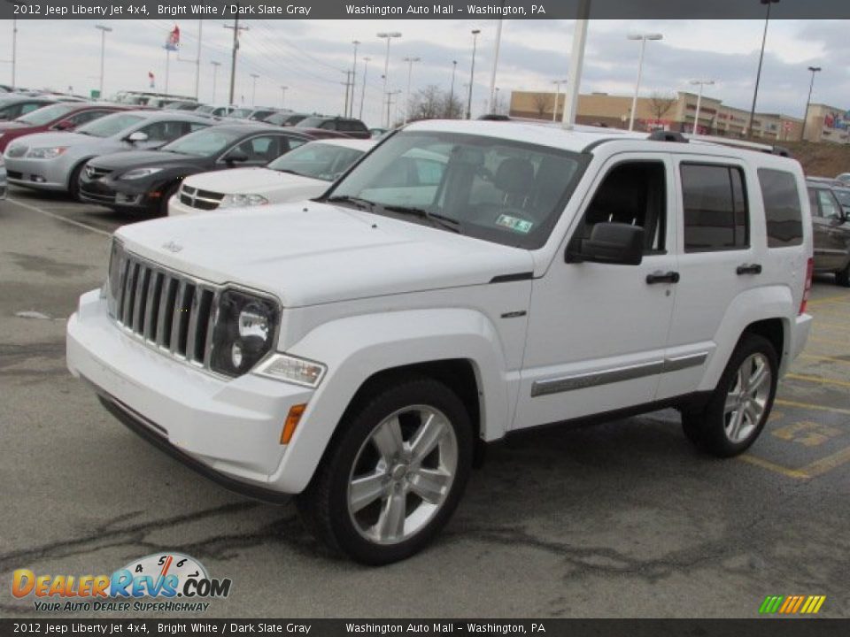 2012 Jeep Liberty Jet 4x4 Bright White / Dark Slate Gray Photo #6