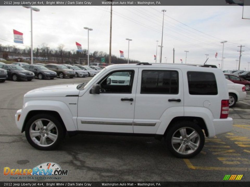 2012 Jeep Liberty Jet 4x4 Bright White / Dark Slate Gray Photo #7
