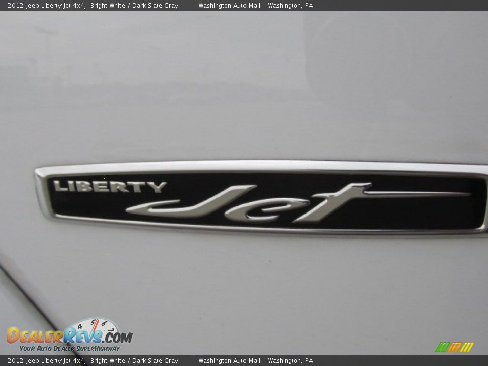2012 Jeep Liberty Jet 4x4 Bright White / Dark Slate Gray Photo #8