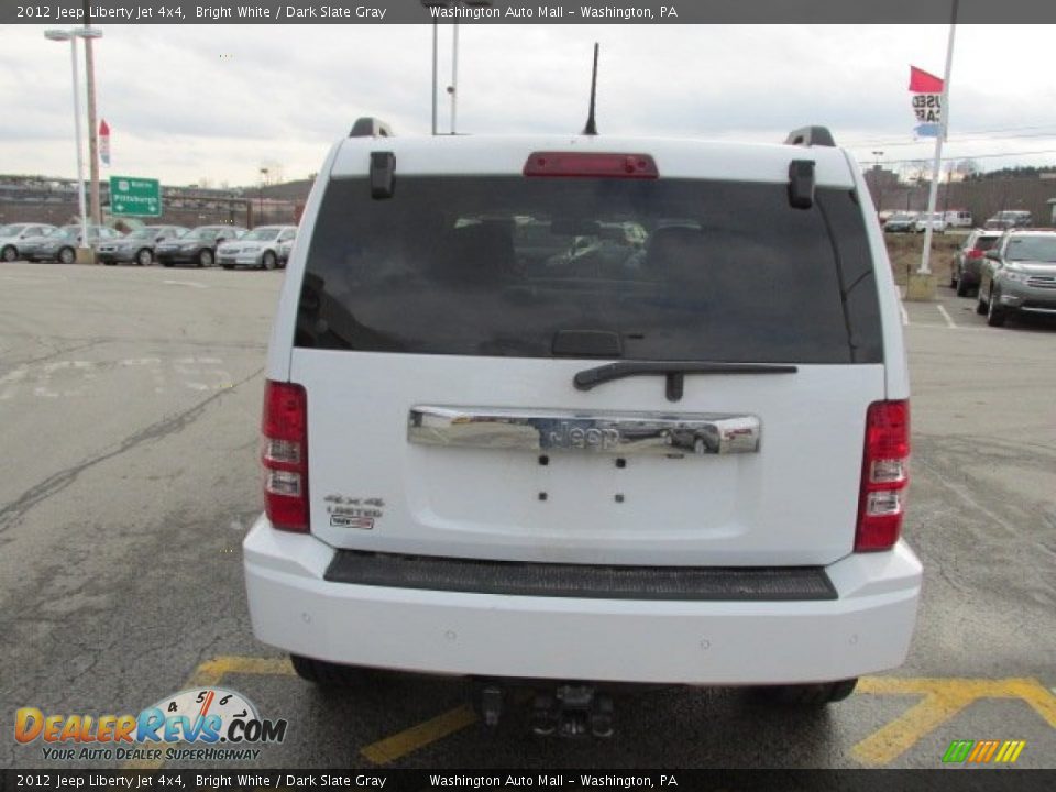 2012 Jeep Liberty Jet 4x4 Bright White / Dark Slate Gray Photo #9