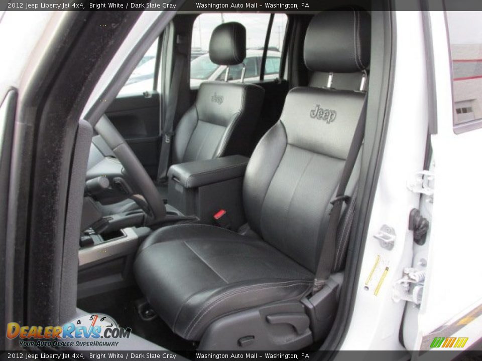 2012 Jeep Liberty Jet 4x4 Bright White / Dark Slate Gray Photo #13