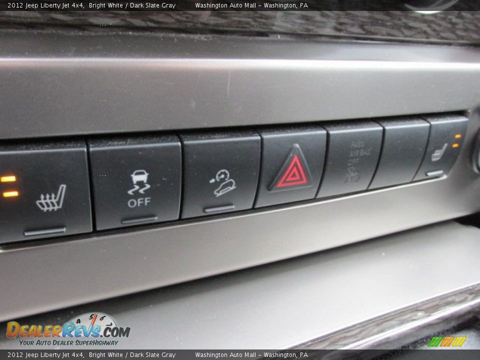 2012 Jeep Liberty Jet 4x4 Bright White / Dark Slate Gray Photo #16