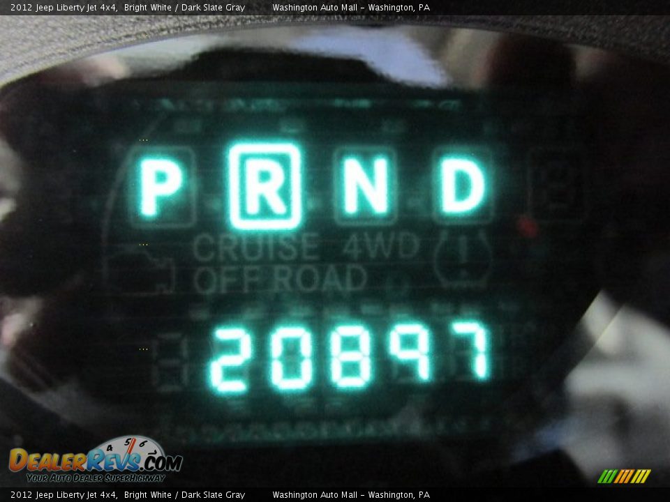 2012 Jeep Liberty Jet 4x4 Bright White / Dark Slate Gray Photo #20