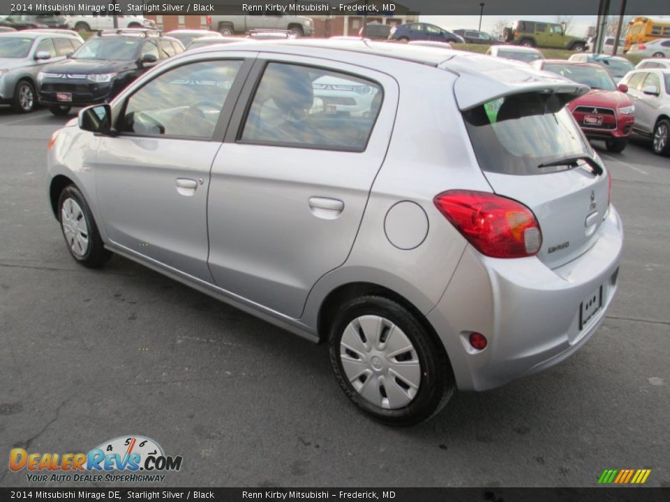 2014 Mitsubishi Mirage DE Starlight Silver / Black Photo #5