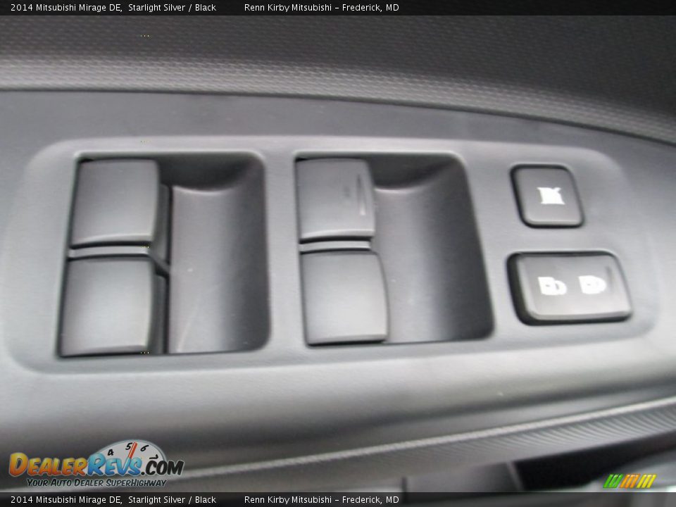 2014 Mitsubishi Mirage DE Starlight Silver / Black Photo #9