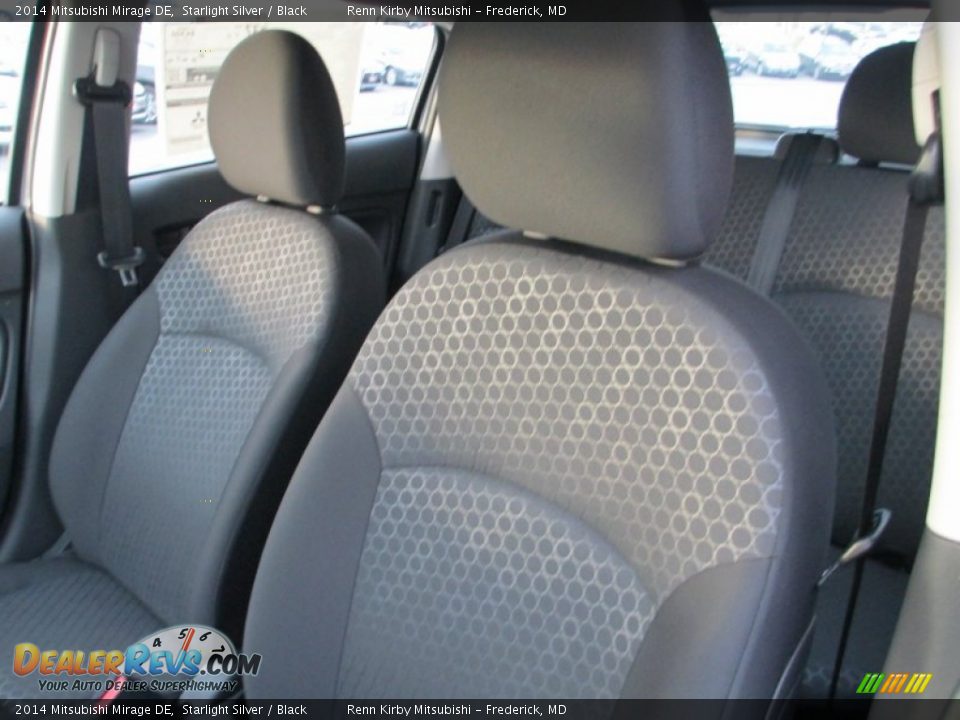 2014 Mitsubishi Mirage DE Starlight Silver / Black Photo #10