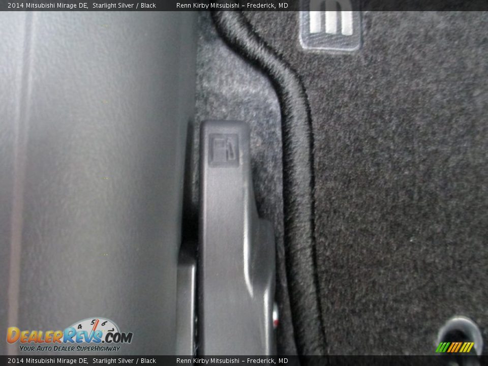 2014 Mitsubishi Mirage DE Starlight Silver / Black Photo #13