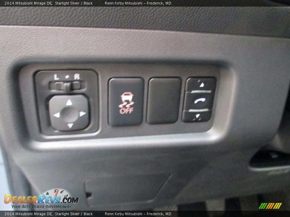 2014 Mitsubishi Mirage DE Starlight Silver / Black Photo #14