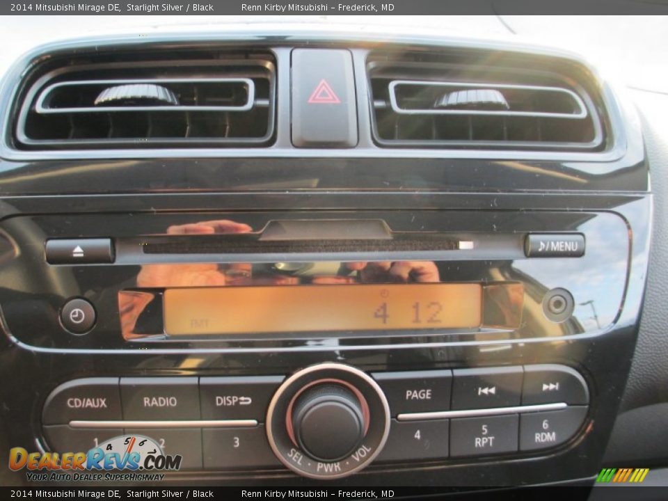 2014 Mitsubishi Mirage DE Starlight Silver / Black Photo #18