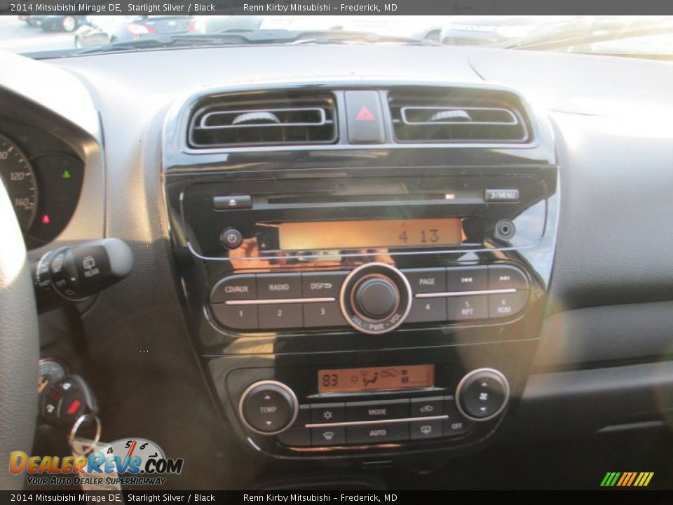 2014 Mitsubishi Mirage DE Starlight Silver / Black Photo #20