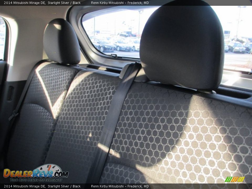 2014 Mitsubishi Mirage DE Starlight Silver / Black Photo #22