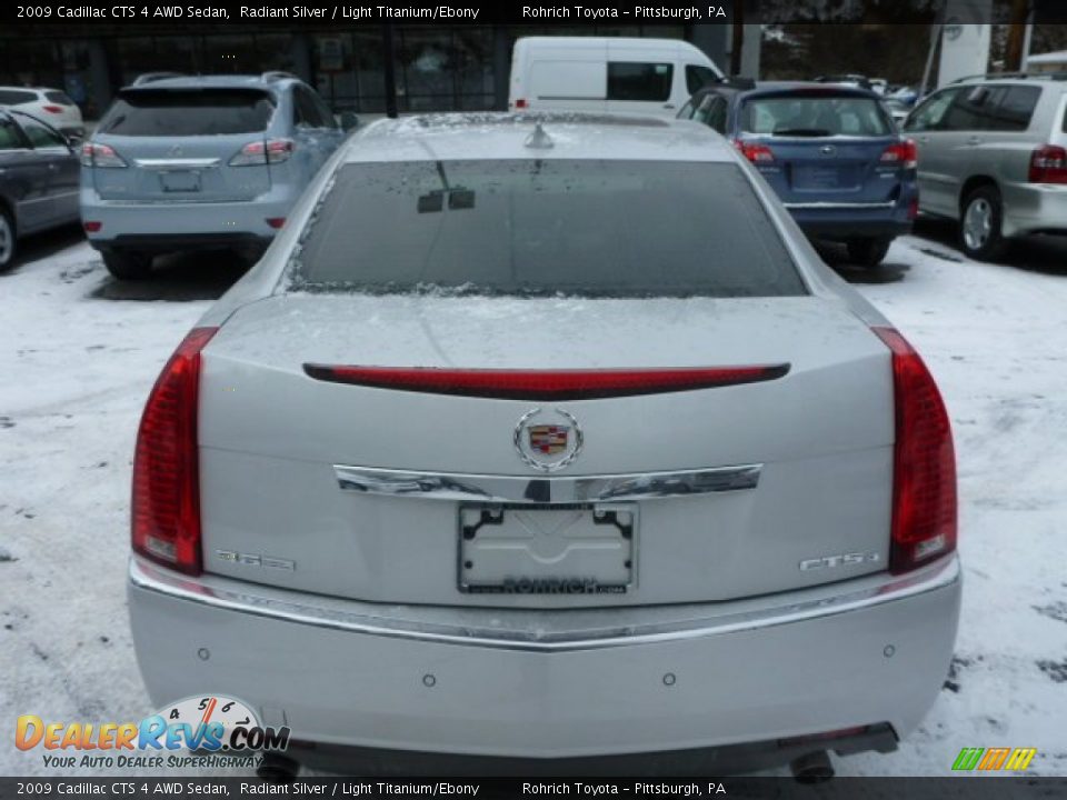 2009 Cadillac CTS 4 AWD Sedan Radiant Silver / Light Titanium/Ebony Photo #16