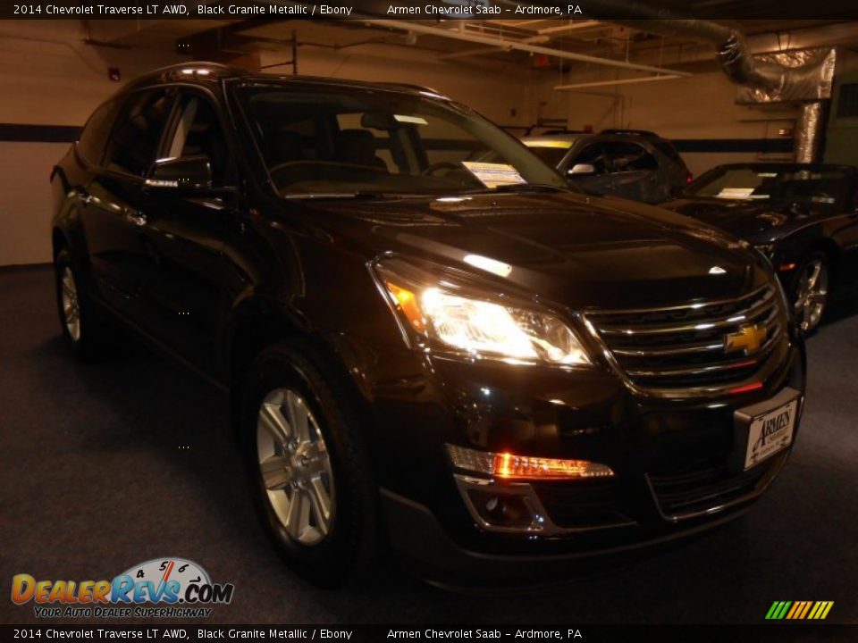 2014 Chevrolet Traverse LT AWD Black Granite Metallic / Ebony Photo #3