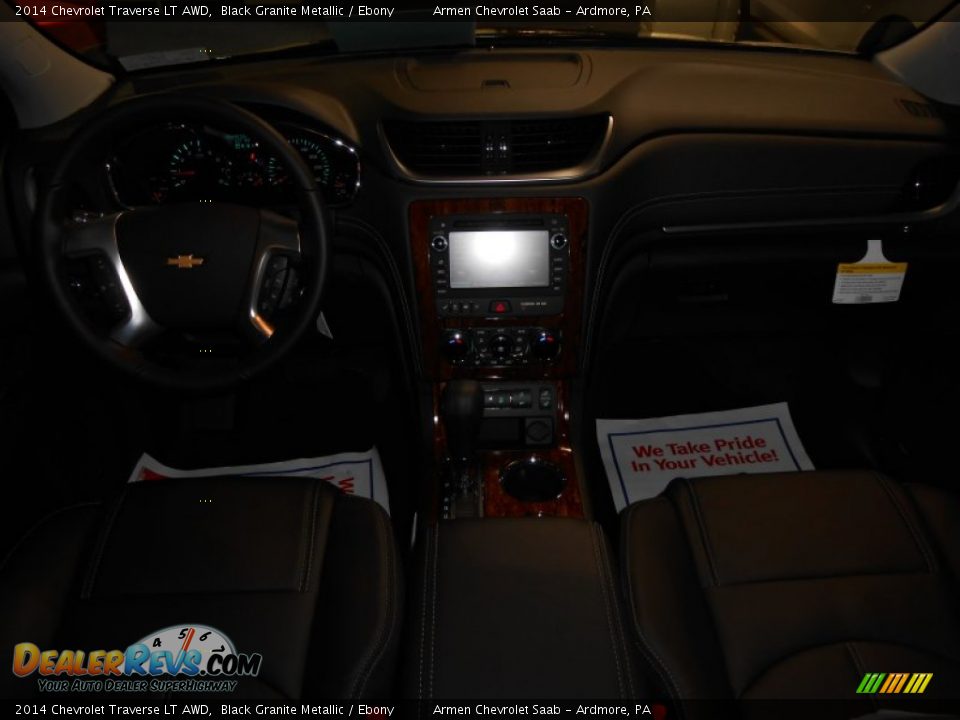 2014 Chevrolet Traverse LT AWD Black Granite Metallic / Ebony Photo #10