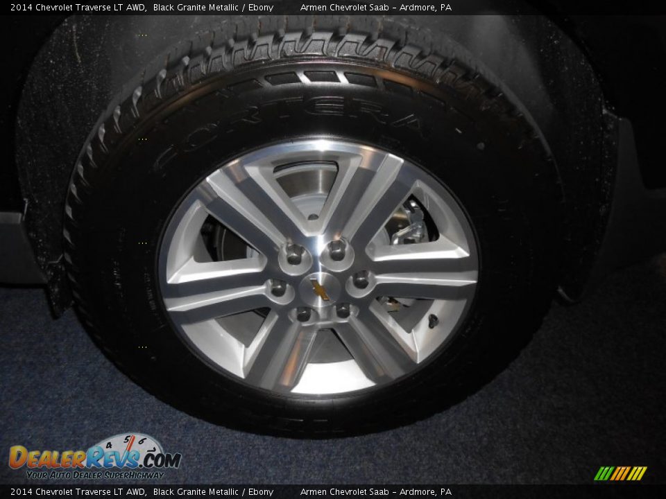 2014 Chevrolet Traverse LT AWD Black Granite Metallic / Ebony Photo #11