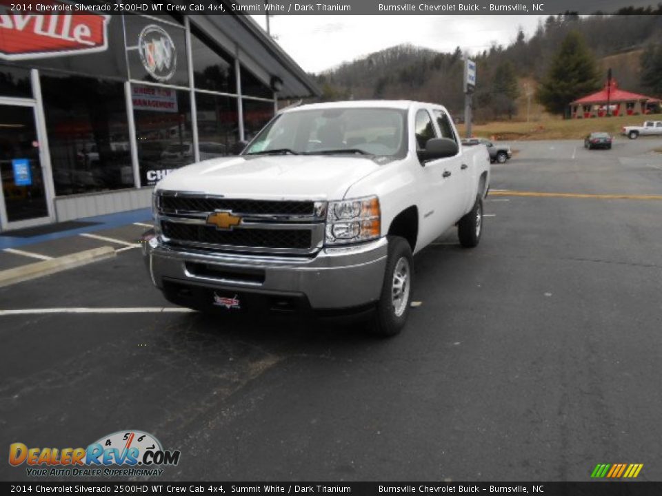 2014 Chevrolet Silverado 2500HD WT Crew Cab 4x4 Summit White / Dark Titanium Photo #1