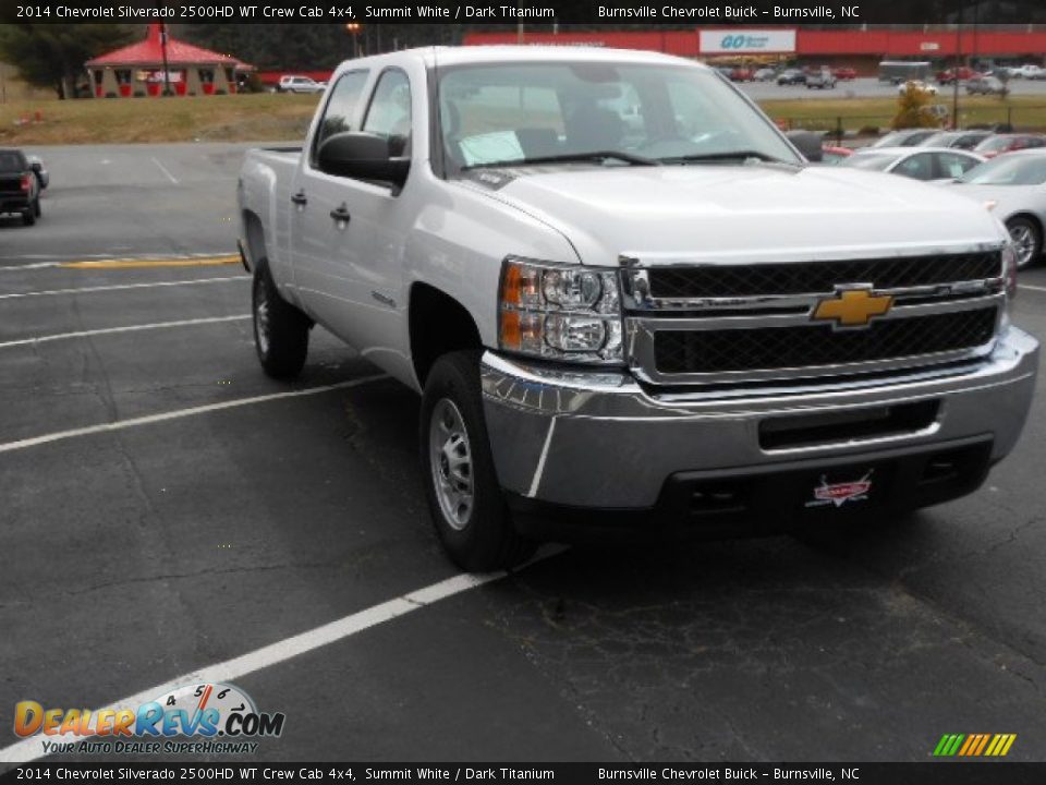 2014 Chevrolet Silverado 2500HD WT Crew Cab 4x4 Summit White / Dark Titanium Photo #3
