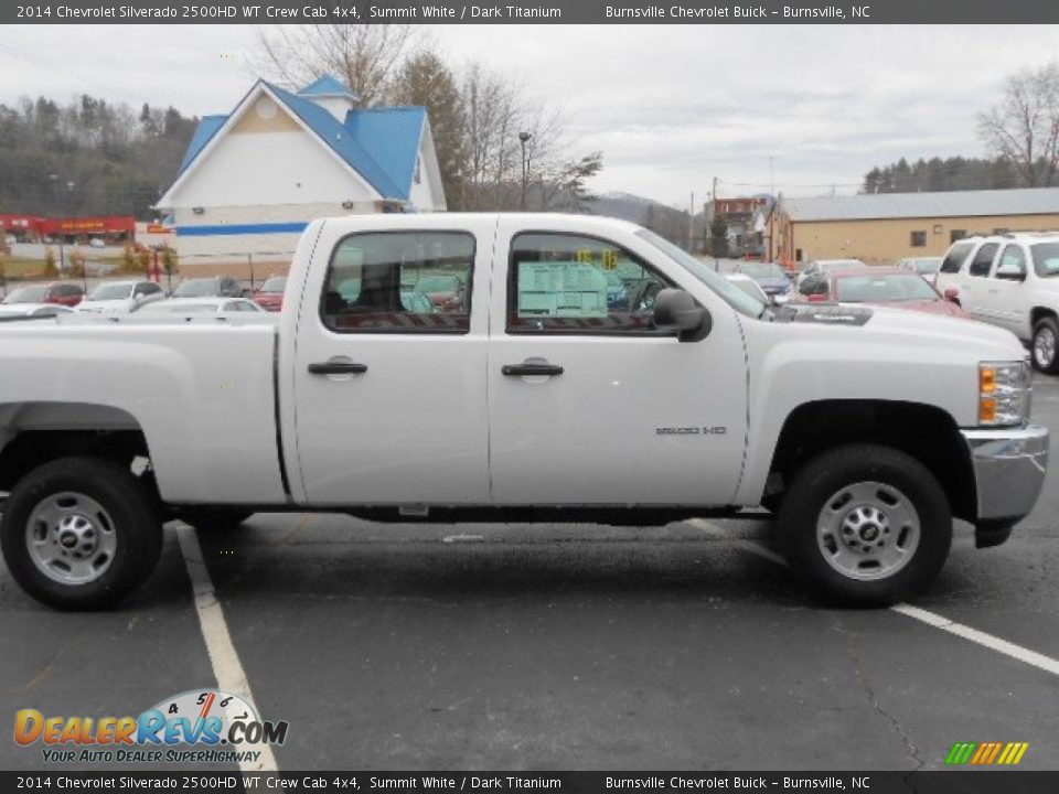 2014 Chevrolet Silverado 2500HD WT Crew Cab 4x4 Summit White / Dark Titanium Photo #4
