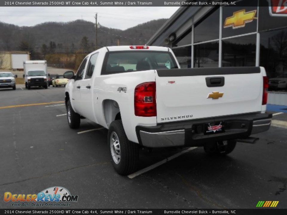 2014 Chevrolet Silverado 2500HD WT Crew Cab 4x4 Summit White / Dark Titanium Photo #7