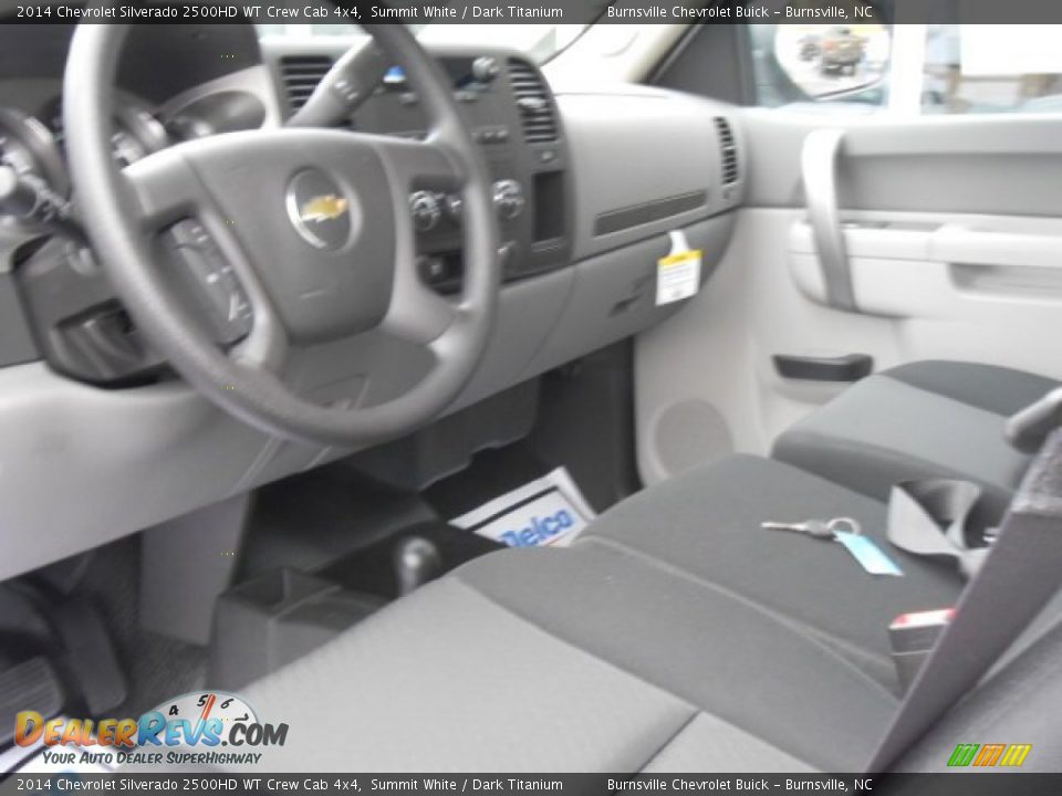 2014 Chevrolet Silverado 2500HD WT Crew Cab 4x4 Summit White / Dark Titanium Photo #11