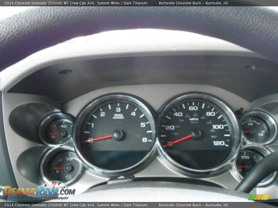 2014 Chevrolet Silverado 2500HD WT Crew Cab 4x4 Summit White / Dark Titanium Photo #14