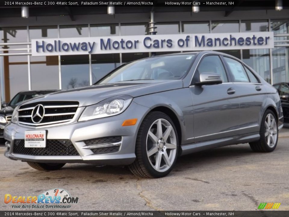 2014 Mercedes-Benz C 300 4Matic Sport Palladium Silver Metallic / Almond/Mocha Photo #1