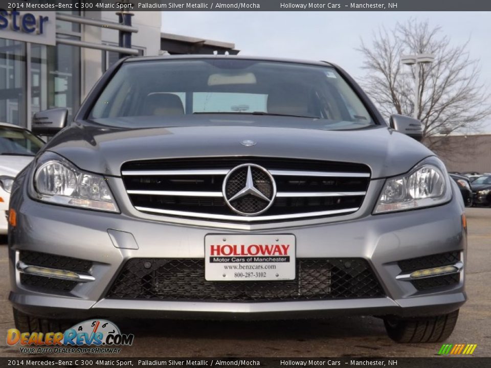 2014 Mercedes-Benz C 300 4Matic Sport Palladium Silver Metallic / Almond/Mocha Photo #2