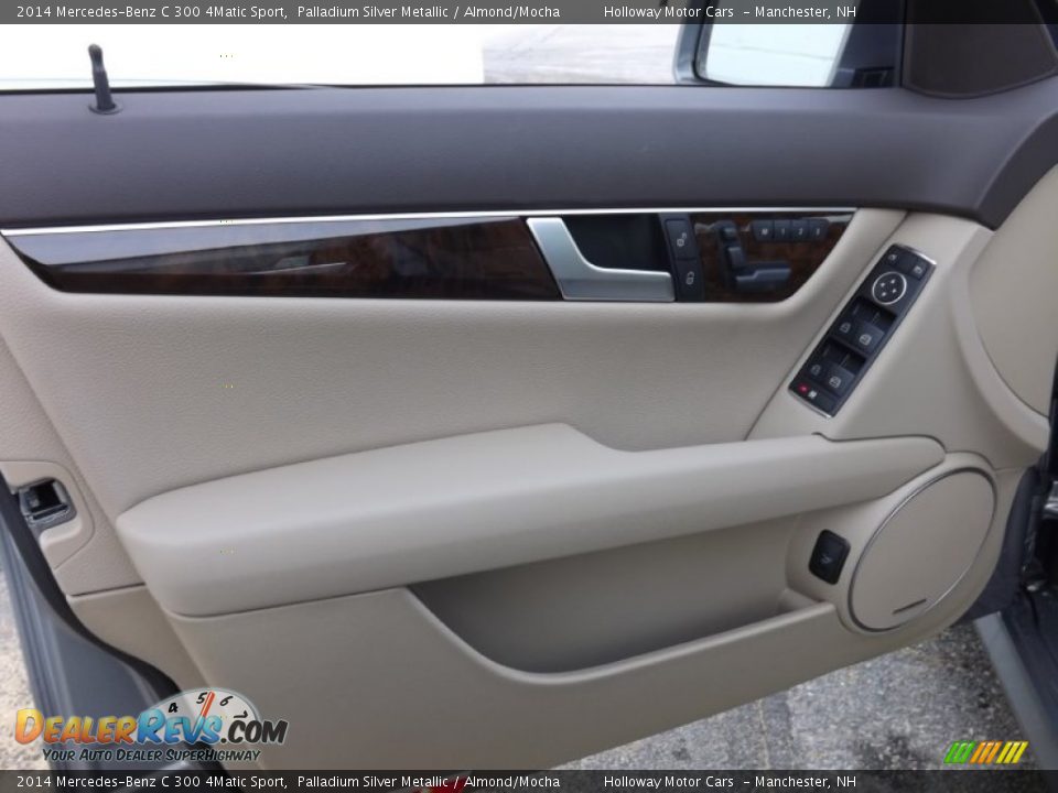 2014 Mercedes-Benz C 300 4Matic Sport Palladium Silver Metallic / Almond/Mocha Photo #11