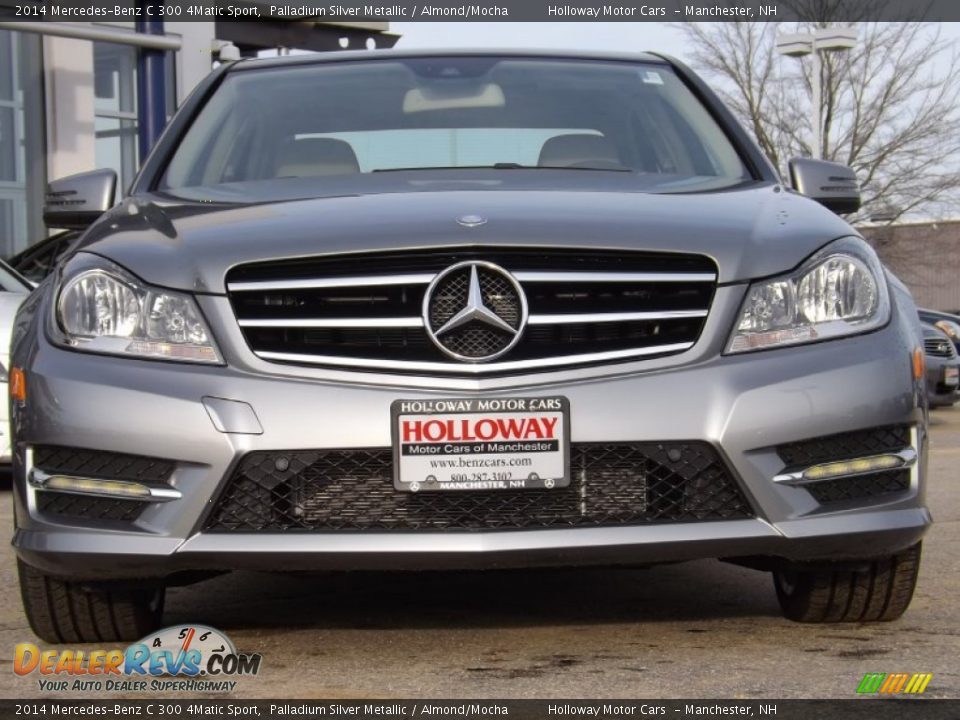 2014 Mercedes-Benz C 300 4Matic Sport Palladium Silver Metallic / Almond/Mocha Photo #2
