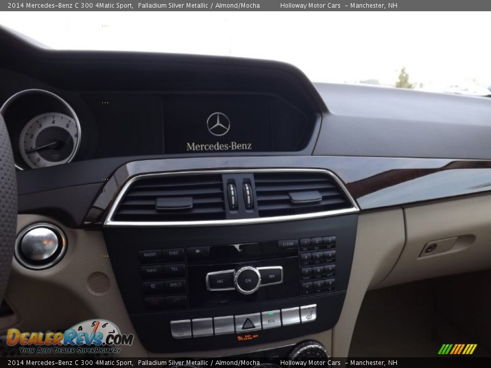 2014 Mercedes-Benz C 300 4Matic Sport Palladium Silver Metallic / Almond/Mocha Photo #7